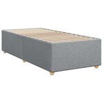 vidaXL Sommier à lattes de lit avec matelas gris clair 80x200 cm tissu