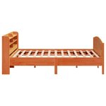 vidaXL Cadre de lit sans matelas cire marron 200x200cm bois pin massif