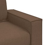 vidaXL Canapé Fauteuil Marron 60 cm Tissu