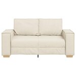 vidaXL Canapé 2 places en lin 120 cm