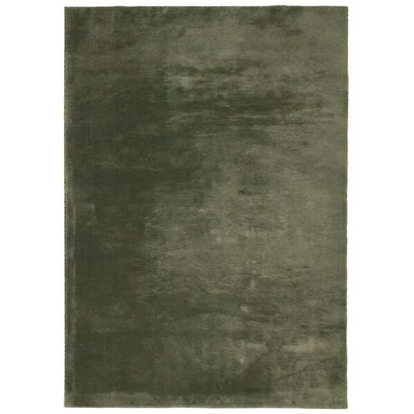 vidaXL Tapis HUARTE à poils courts doux lavable vert forêt 160x230 cm