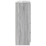 vidaXL Buffet sonoma gris 80x35x99 cm bois d'ingénierie