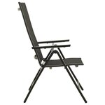 vidaXL Ensemble de bistro 5 Pièces noir et anthracite
