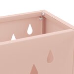 vidaXL Support d'umbrella rose 28x12x41 cm en acier