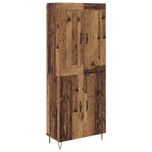 vidaXL Haut Armoire Bois Ancien 69 5 x 34 x 180 cm Bois d'ingénierie