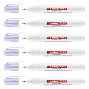 Stylo Correcteur 7700 Banc Pointe Métal 1-2 mm x 6 EDDING