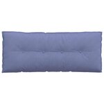 vidaXL Coussin de Dos Bleu denim 120 x 19 x 50 cm tissu