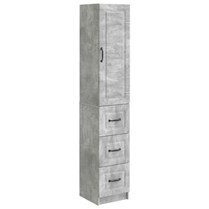 vidaXL Ensemble de Meubles 2 Pièces Gris béton 33 x 34 5 x 87 cm