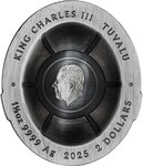 Pièce de monnaie en Argent 2 Dollars g 46.65 Millésime 2025 TEENAGE MUTANT NINJA TURTLES