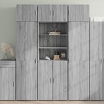 vidaXL Buffet haut sonoma gris 70x42 5x185 cm bois d'ingénierie