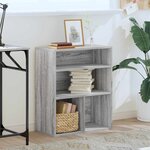 vidaXL Bibliothèque sonoma gris 60x30x71 5 cm bois d'ingénierie