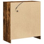 vidaXL Buffet avec LED chêne fumé 77x34x85 cm bois d'ingénierie