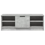 vidaXL Meuble TV Gris béton 102x35 5x36 5 cm Bois d'ingénierie