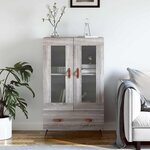 vidaXL Buffet haut sonoma gris 69 5x31x115 cm bois d'ingénierie