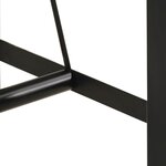vidaXL Table de bar 110x55x107 cm bois massif de récupération et fer