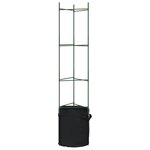 vidaXL Cages à tomates avec sacs à plantes 4 Pièces 154 cm acier et PP