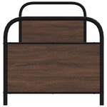 vidaXL Cadre de lit sans matelas 75x190cm chêne marron bois ingénierie