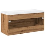 vidaXL Armoire lavabo avec bassin intégré chêne artisanal