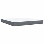 vidaXL Sommier à lattes de lit et matelas Gris foncé 180x200cm Velours