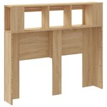 vidaXL Tête de lit à LED chêne sonoma 120x18 5x103 5cm bois ingénierie