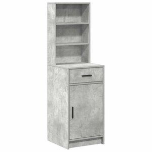 vidaXL Haut Armoire Gris béton 40 x 40 5 x 135 cm Bois d'ingénierie