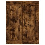 vidaXL Buffet haut Chêne fumé 69 5x34x180 cm Bois d'ingénierie