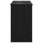 vidaXL Table de Toilette Chêne noir 100 x 45 x 76 cm Bois d'ingénierie