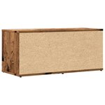 vidaXL Meuble TV vieux bois 80x34x35 5 cm bois d'ingénierie