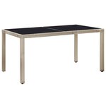 vidaXL Ensemble à manger d'extérieur 7 Pièces coussins Résine tressée