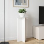 vidaXL Support de Plante 2 pièces Blanc brillant 40 x 40 x 80 cm