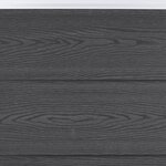 vidaXL Ensemble de panneaux de clôture gris 699x186 cm WPC