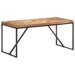 vidaXL Table à dîner 160x70x76 cm Bois massif d'acacia et de manguier