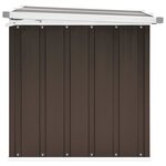 vidaXL Boîte de rangement de jardin Marron 129x67x65 cm