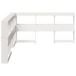 vidaXL Tête de lit de bibliothèque en forme de L bois massif de pin