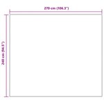 vidaXL Jeté Rouge Bordeaux 270 x 240 cm Toison