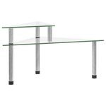 vidaXL Étagère de cuisine Transparent 49 5x35x19 cm Verre trempé