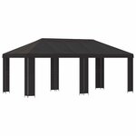 vidaXL Abri de jardin 6 x 3 m Anthracite Polyester et Acier 190