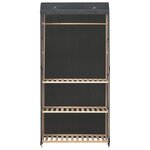 vidaXL Garde-robe à 3 niveaux Gris 79 x 40 x 170 cm Tissu