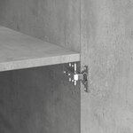 vidaXL Armoire de rangement gris béton 70x42 5x225cm bois d'ingénierie