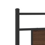 vidaXL Cadre de lit sans matelas chêne marron 75x190cm bois ingénierie