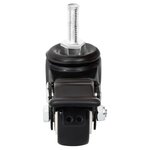 vidaXL Roues pour jardinière 4 Pièces noir 8x3 5x8 cm fer