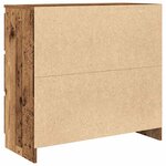 vidaXL Buffet vieux bois 80x35x76 cm bois d'ingénierie