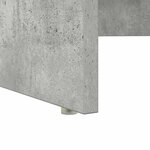 vidaXL Bureau avec Rangement Gris béton 120.5 x 44 x 88.5 cm