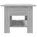 vidaXL Table basse sonoma gris 102x55x42 cm bois d'ingénierie