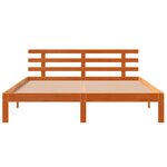 vidaXL Cadre de lit sans matelas cire marron 180x200cm bois pin massif
