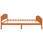 vidaXL Cadre de lit sans matelas marron miel pin massif 140x200 cm