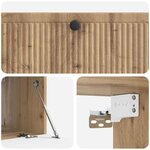vidaXL Meuble TV mural 98 x 41 x 30 cm Chêne artisanal