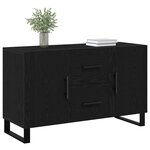 vidaXL Buffet Chêne noir 100 x 36 x 60 cm Bois d'ingénierie