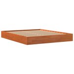 vidaXL Cadre de lit sans matelas cire marron 160x200cm bois pin massif