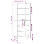 vidaXL Buffet sonoma gris 69 5x32 5x180 cm bois d'ingénierie